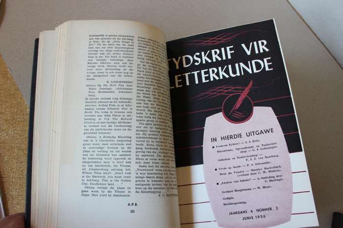 TYDSKRIF VIR LETTERKUNDE JAARGANG 6 - 1956  Kwartaalblad van die Afrikaanse Skryweringskring