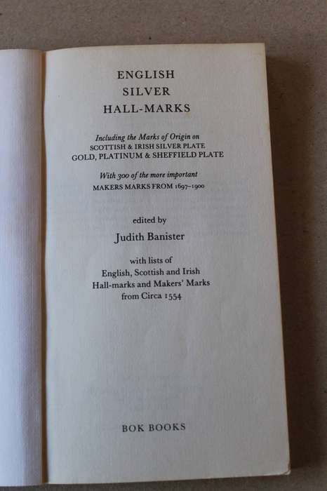 ENGLISH SILVER HALL-MARKS  Edited by Judith Banister