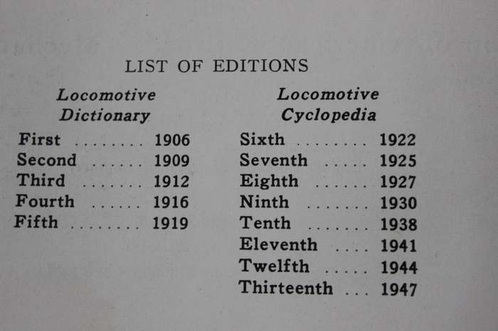 LOCOMOTIVE CYCLOPEDIA 1947 OF AMERICAN PRACTICE  Editor Roy V. Wright