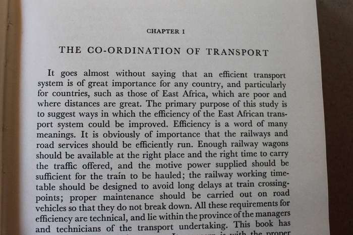 RAIL AND ROAD IN EAST AFRICA by Arthur Hazlewood  Transport co-ordination, under-developed countries