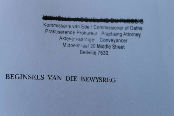 BEGINSELS VAN DIE BEWYSREG  deur P.J. Schwikkard, S.E. van der Merwe en ander. Tweede Uitgawe 2009