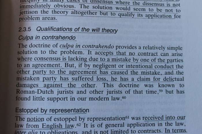 CONTRACT General Principles  by Van der Merwe, Van Huyssteen, Reinecke, Lubbe and Lotz