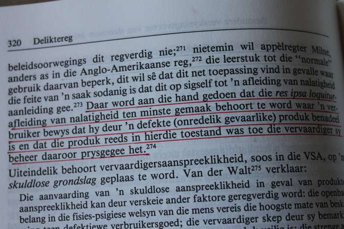 DELIKTEREG  deur J Neethling, J M Potgieter en P J. Visser Tweede Uitgawe 1992