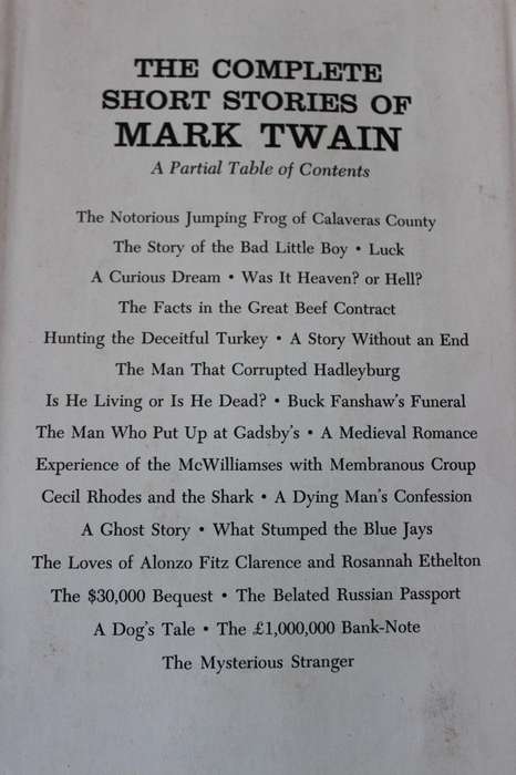 THE COMPLETE SHORT STORIES OF MARK TWAIN  Edited by Charles Neider