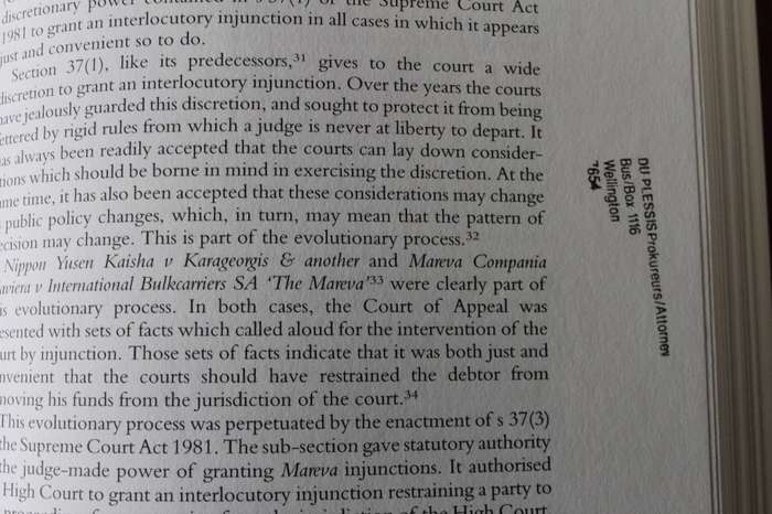 THE LAW AND PRACTICE OF INTERDICTS  by C. B. Prest