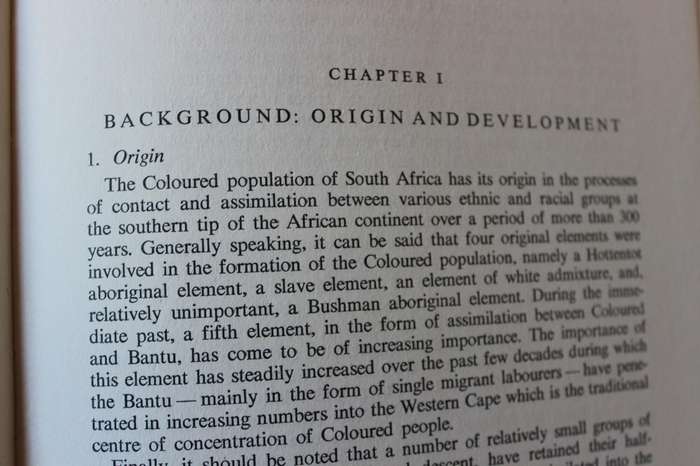 THE COLOURED OF SOUTH AFRICA  A factual Survey  by S. P. Cilliers