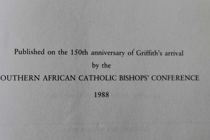 THE CAPE DIARY OF BISHOP PATRICK RAYMOND GRIFFITH  1837-1839 Edited and annotated J.B. Brain