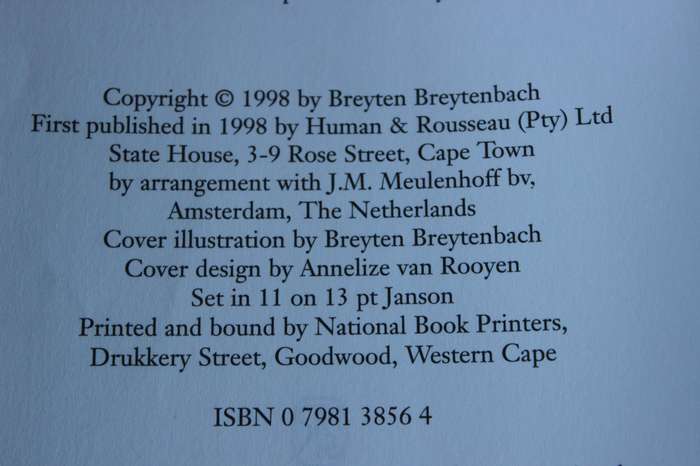 DOG HEART  by Breyten Breytenbach  (Breytenbach of the Boland)