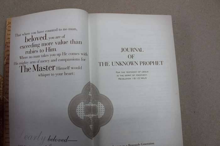 JOURNAL OF THE UNKNOWN PROPHET  Legacy to a renegade generation  by Wendy Alec