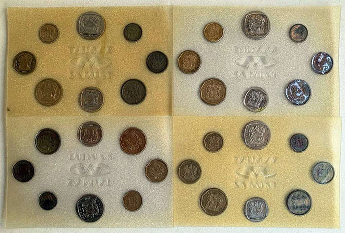 1992 South Africa Uncirculated Coin Mint Set X4 As issued by The South African Mint