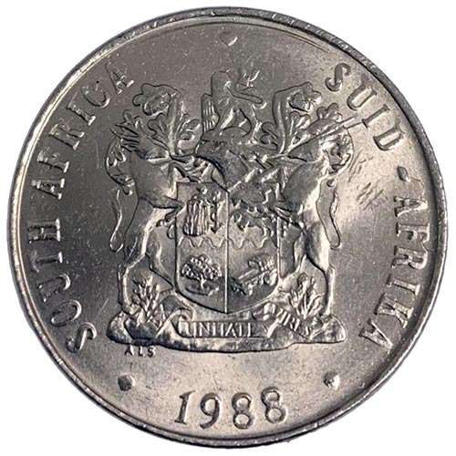 1988 South Africa 50c EF