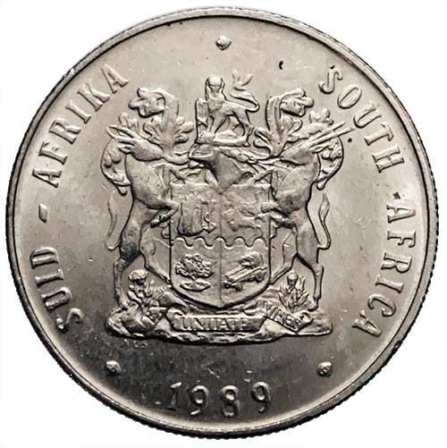 1989 South Africa Springbok R1 Coat of Arms XF