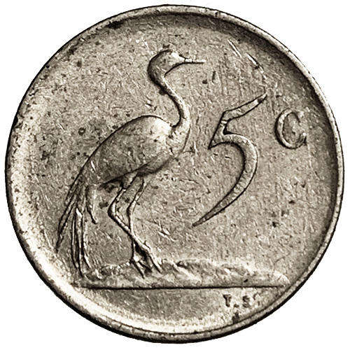 1977 South Africa Coat of Arms 5c