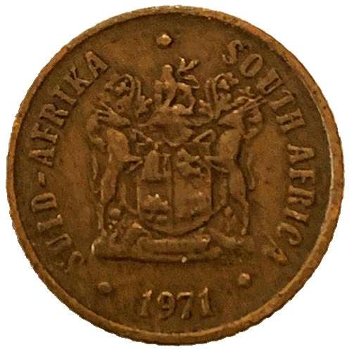 1971 South Africa 1c bronze