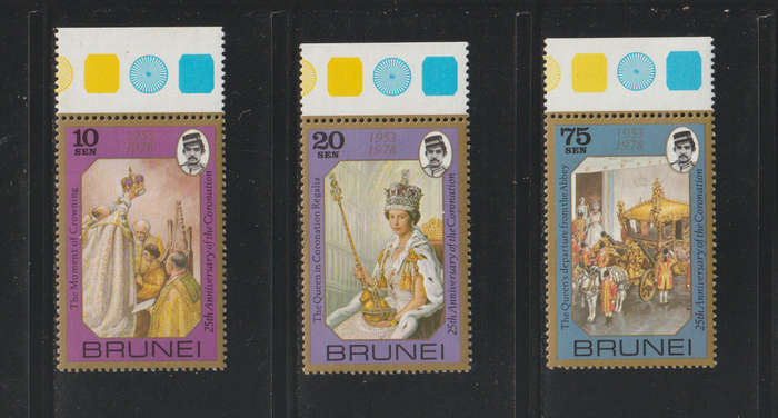 Brunei UMM The 25th Anniversary of the Coronation of Queen Elizabeth II 1978