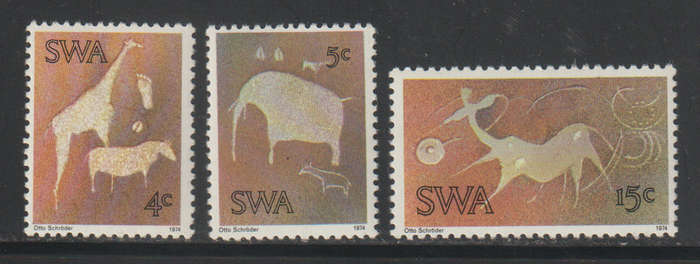 South West Africa UMM Set Twyfelfontein Rock-engravings 1974 CV R275