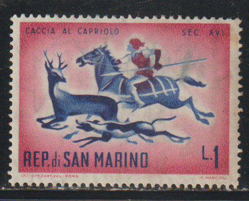 San Marino Hunting in the 16-18th Century 1961