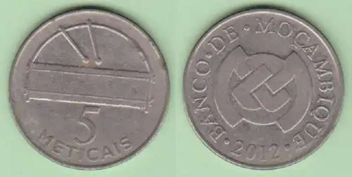Mozambique 5 Meticais Coins