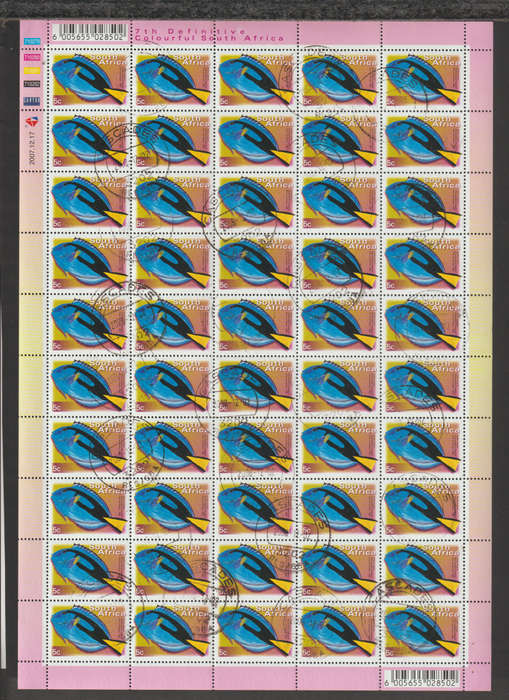 South Africa CTO Fullsheet Fauna and Flora - Fish 2000