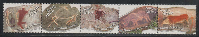 South Africa UMM Strip of 5 Rock Art 2006