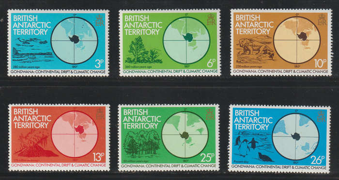 British Antarctic UMM Set Gondwanaland 1982