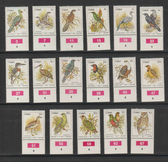 Ciskei UMM Set Birds 1981 CV R300