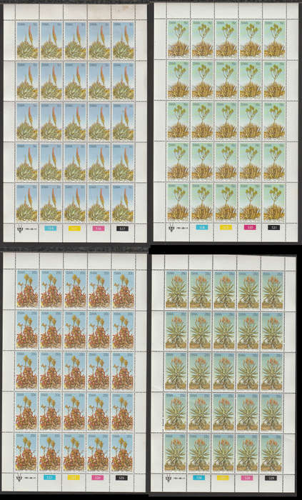 South West Africa UMM Set in Fullsheets Aloes 1981 CV R900