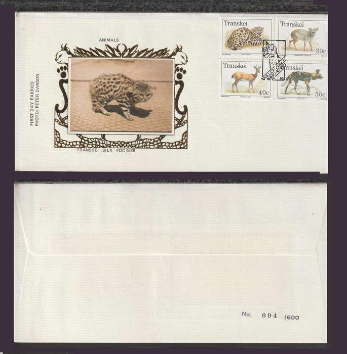 Transkei Silk FDC Endangered Wild Animals 1988 (094 From 600)