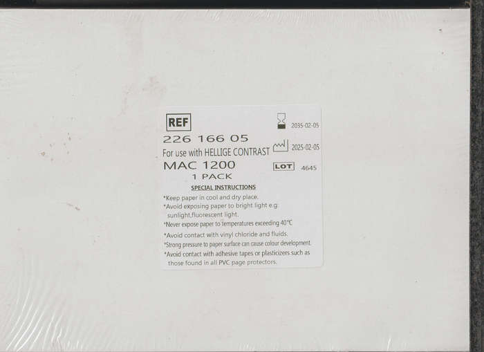 Paper For Hellige Contrast Mac 1200 1 Pack