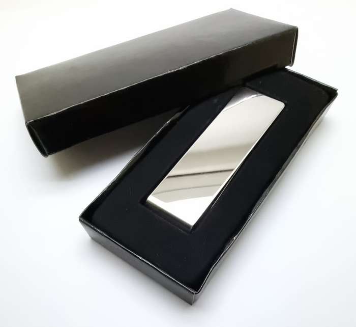 High Quality Chromed Money Clip in Presentation Box