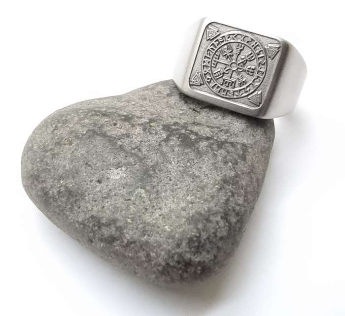 Nors Compass Stainless Steel ring