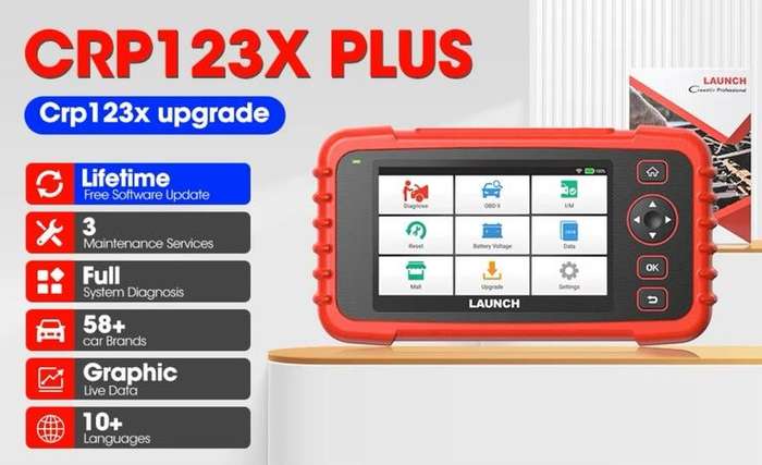 Launch CReader CRP123X Plus Full System + 3 Special Functions