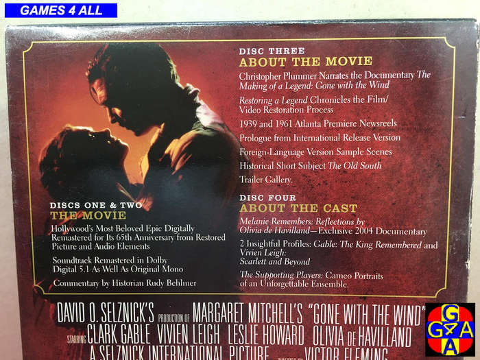 Gone With The Wind (4 DVD Set)