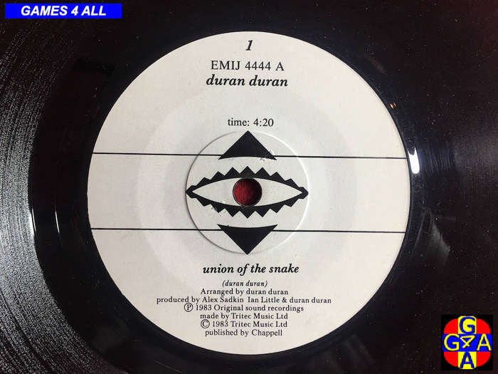 45" Record - Duran Duran - Union of the Snake