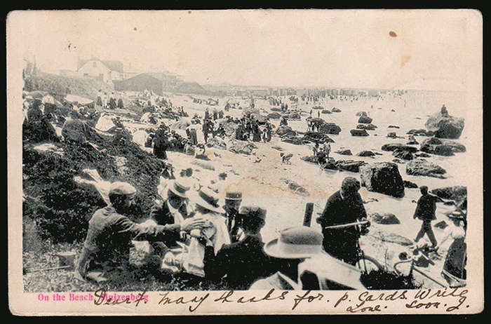 OFS 1906 (SE 9) POSTCARD FROM HEILBRON TO JOHANNESBURG WITH VERY FINE OVAL "POSTED LATED" CACHET