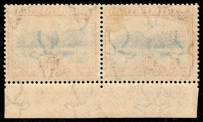 SOUTH AFRICA 1927 LONDON PICTORIALS 10s PERF 14 IMPRINT PAIR FINE MINT SACC 39 CAT R12000