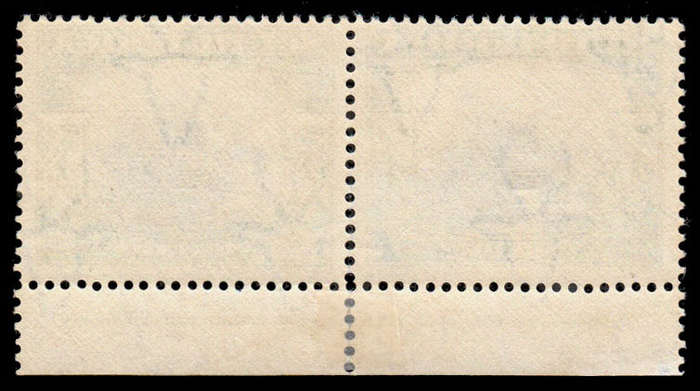 South Africa 1927 London Pict 5s Perf 14x13½ Down Very Rare Imprint Pair V F Mint. Unpriced in SACC