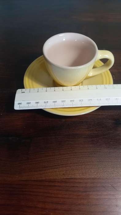 LE CREUSET ESPRESSO CUP AND SAURCER