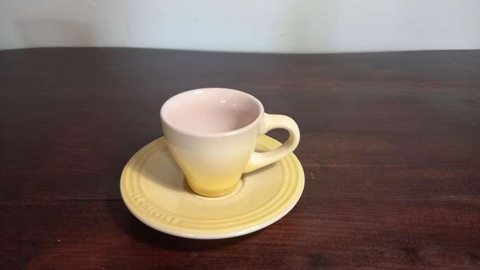 LE CREUSET ESPRESSO CUP AND SAURCER