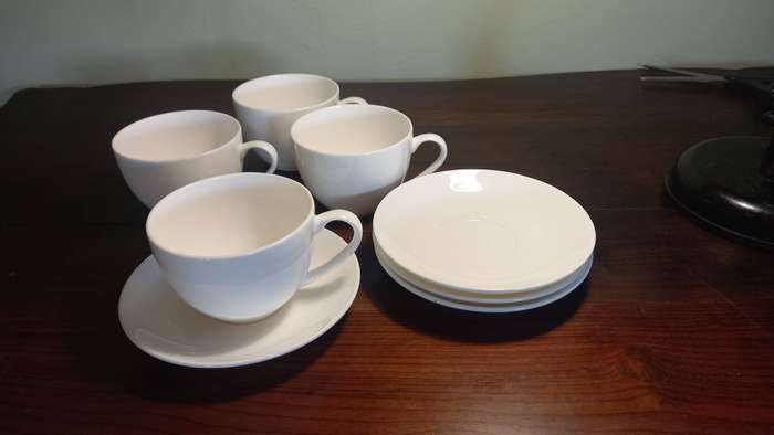 4 X Maxwell & Williams Cashmere Tea Cup & Saucer 230ml