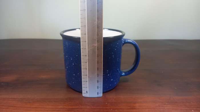 BLUE BIG PORCELAIN MUG (ENAMEL LOOK)