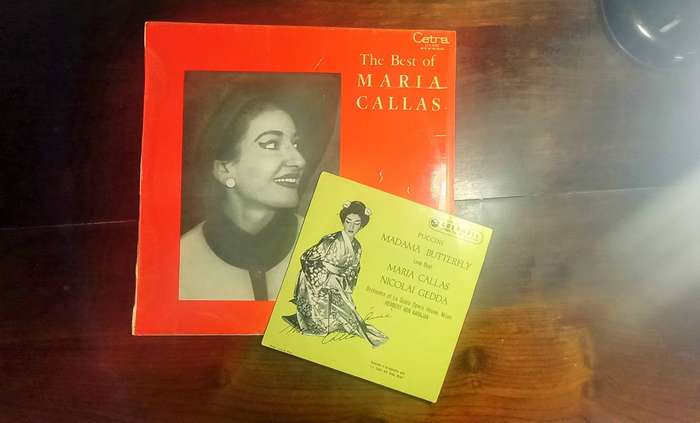VINYL RECORD - THE BAST OF MARIA CALLAS & SEVEN SINGLE - MADAM BUTTERFLY