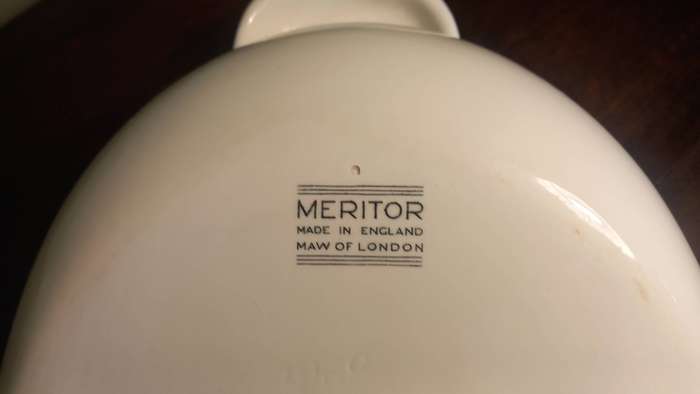 Vintage Porcelain Bed-pan -  MERITOR COMFORTABLE BED PAN LONDON