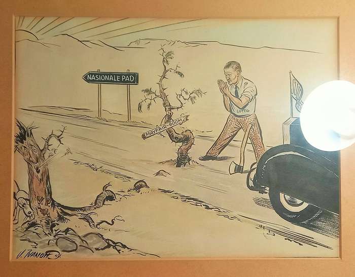 Political commentary - Cartoonist Victor Ivanoff - 1940
