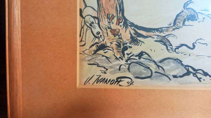 Political commentary - Cartoonist Victor Ivanoff - 1940