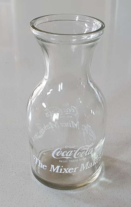 Vintage COCA COLA glass craft as per photos