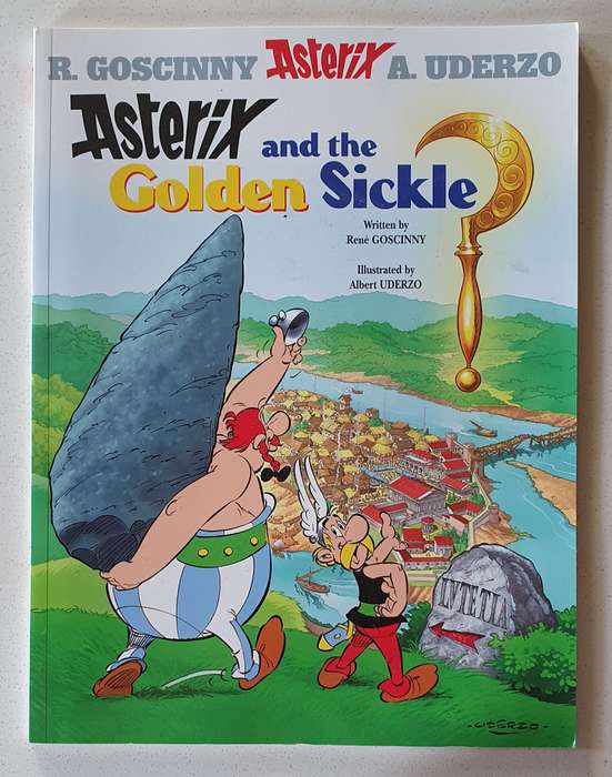 Asterix and the golden sickle - soft cover book as per photo.
