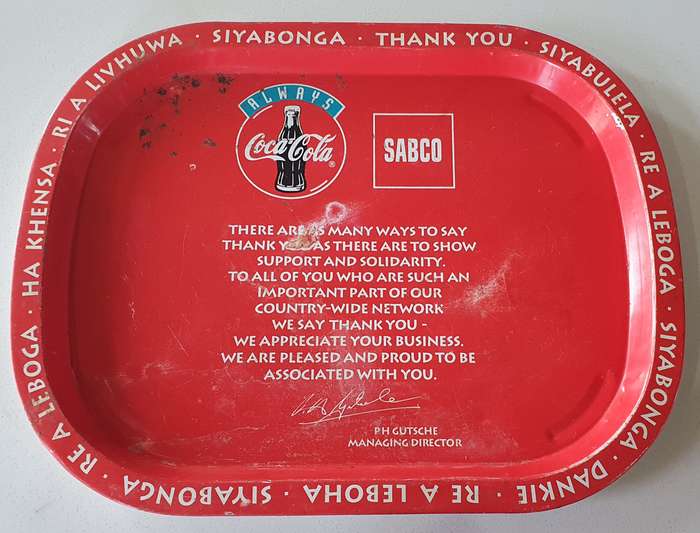 Coca Cola serving tray as per photos