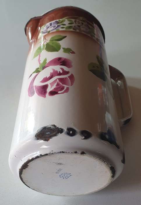 Vintage enamel water jug as per photos