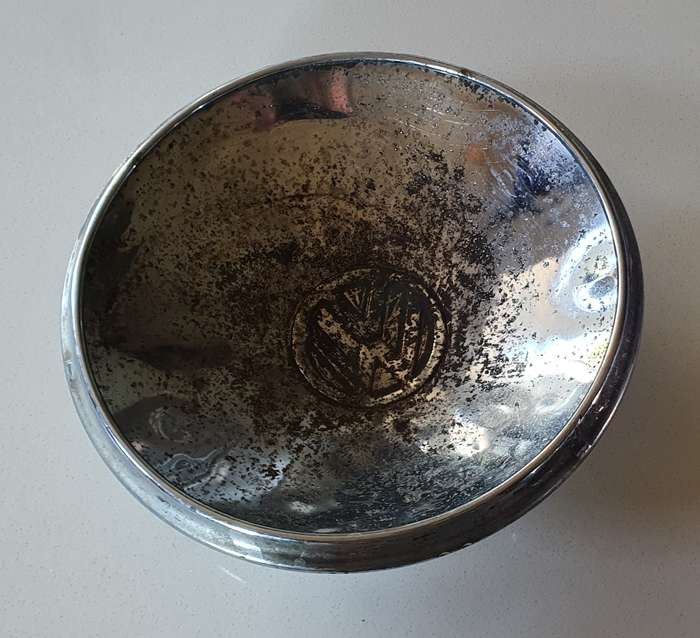 Vintage VW wheel hubcap as per photo